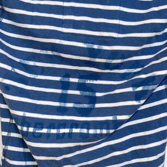 Abercrombie Fitch soft strip v neck logo hoodie L - Picture 6 of 8
